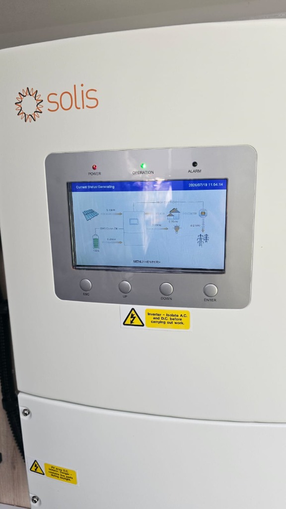 Solis Inverter Live Screen Generation Display